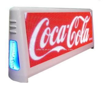 Outdoor Waterproof High Brightness Double Side P2.5 Taxi Top LED Display Signs