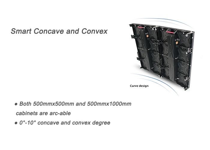 50X50cm Curved P2.6 Indoor Rental Display with Kinglight LEDs