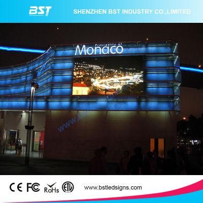 Bst High Resolution Advertising Outdoor Full Color Fixed LED Display Screen for P8 High Brightness