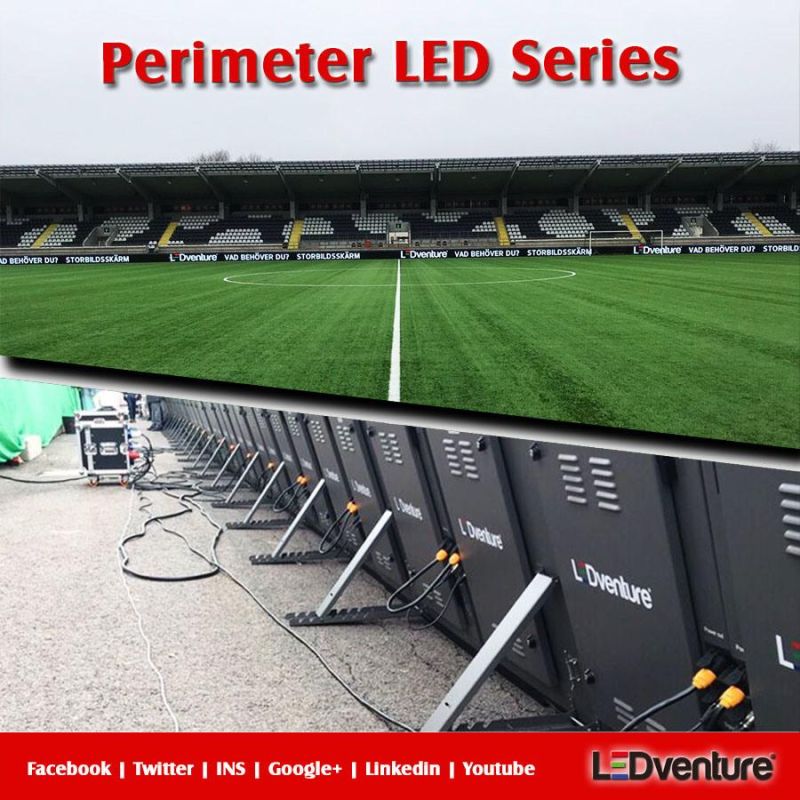 Full Color P20 Outdoor Football Stadium Peimeter LED Screen Display