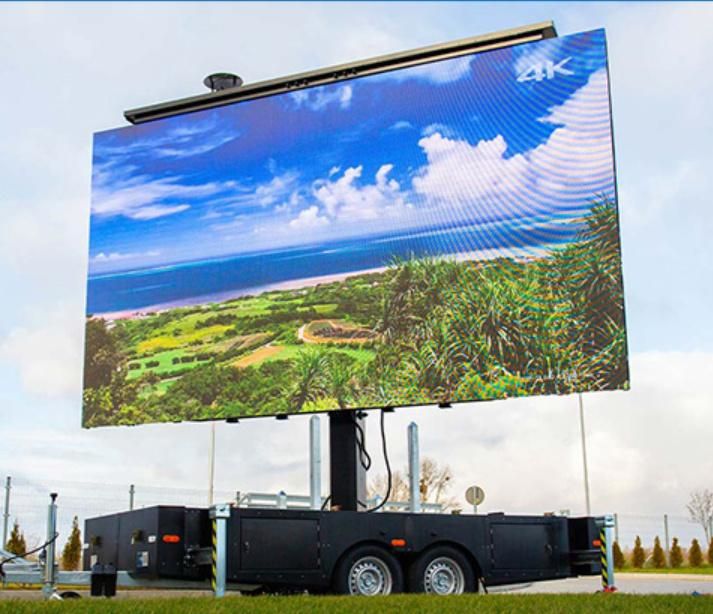 Reusable Stable Brand Full Color LED High-Tech Screen-Trailer for Advertisement