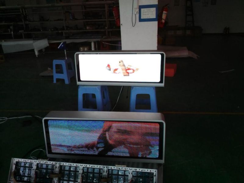 P2.5 Outdoor 3G/4G Wireless Taxi Top LED Display