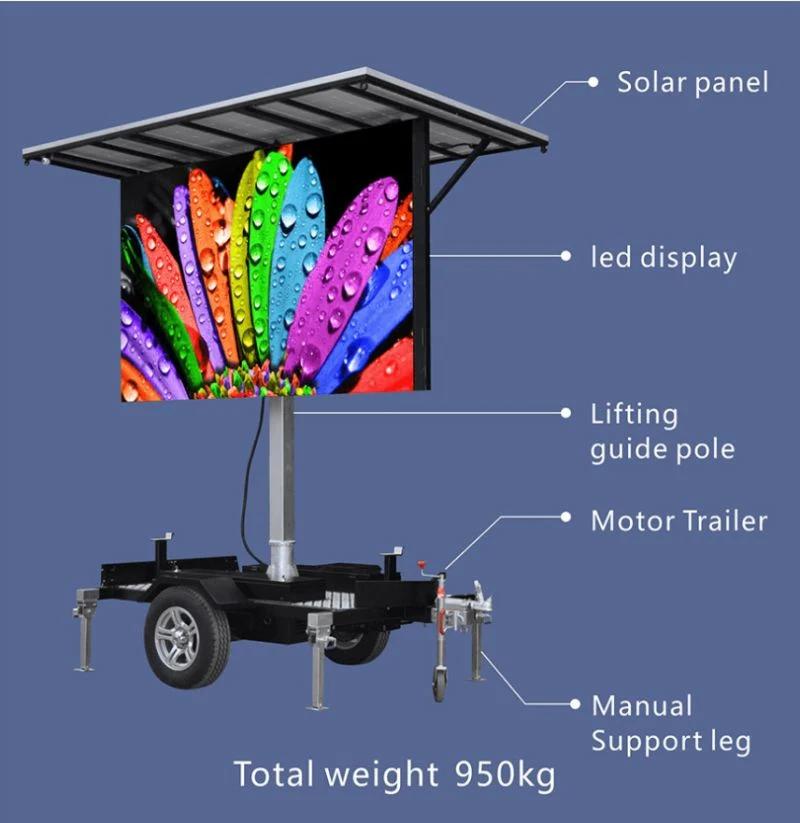 High-Tech Adjustable Mobile LED Display Compact Durable Display