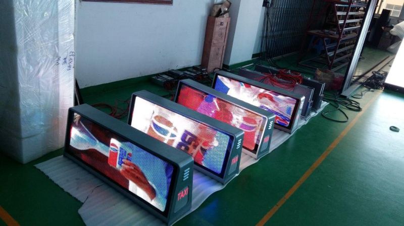 P2.5 Outdoor 3G/4G Wireless Taxi Top LED Display