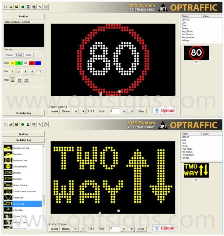 F Frame Highway Speedway Motorway Information Display Signs