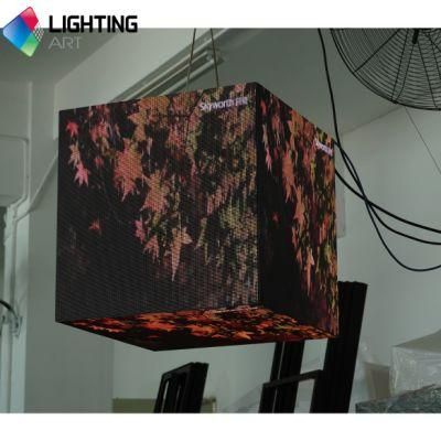 Shenzhen P2.5 Logo Brand Magic Five Sides Logo Brand Cube LED Screen Display