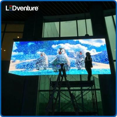 Indoor P3.9X7.8 Advertising Digital Screen Transparent LED Curtain Display