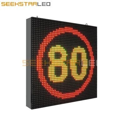 Dual-Color Red Green Yellow LED Display of Outdoor Traffic Message Sign Vms P20