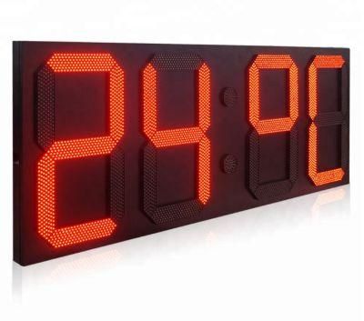 LED Temperature Display and Outdoor LED Clock Temperature Display