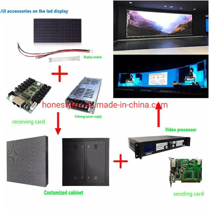 High Power Indoor Outdoor P3 P3.91 P4 P4.81 P5 P6 P8 P10 Truss Display LED Video Wall for Stage Background Display