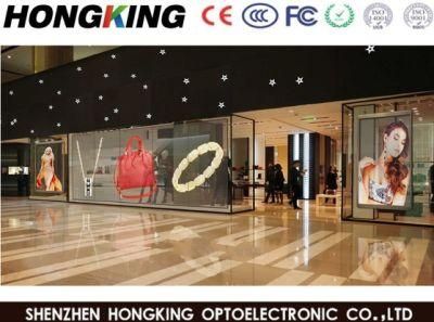 P3.91 Transparent LED Mesh Screen for Retail Stores Glass Windows