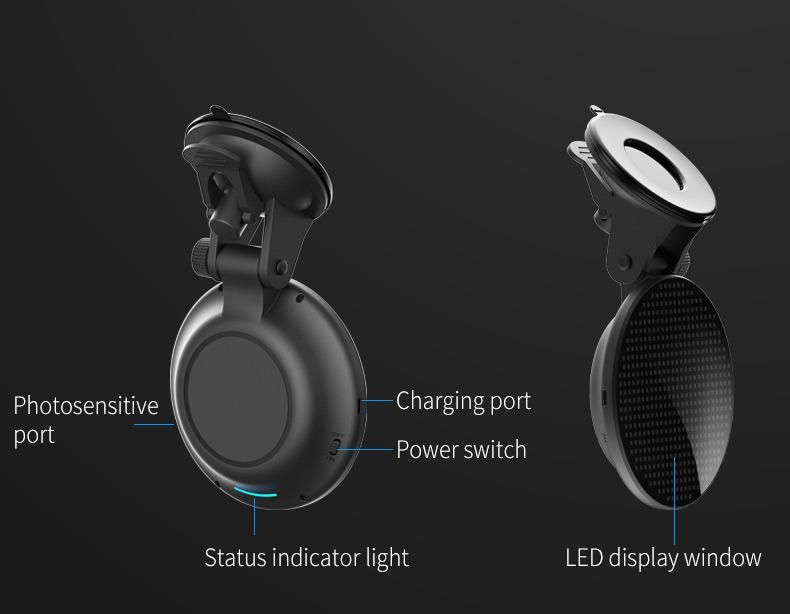 Hot Car E-Moji Light Support Hand Controls, Car LED Display, Car Emotion