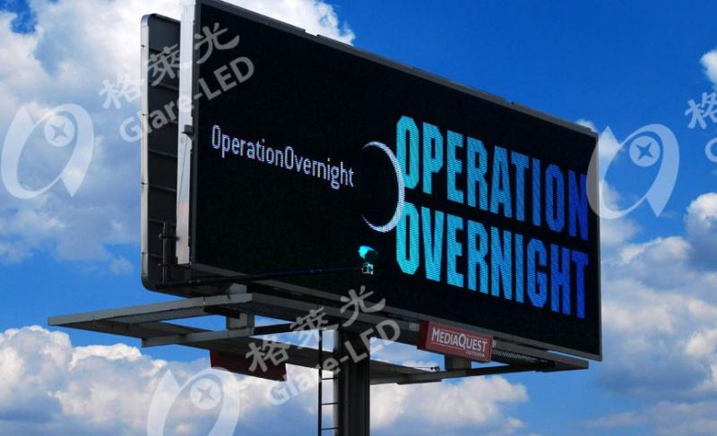 Outdoor P10 DIP Front Open Service Maintenance Access High Brightness LED Billboard Display