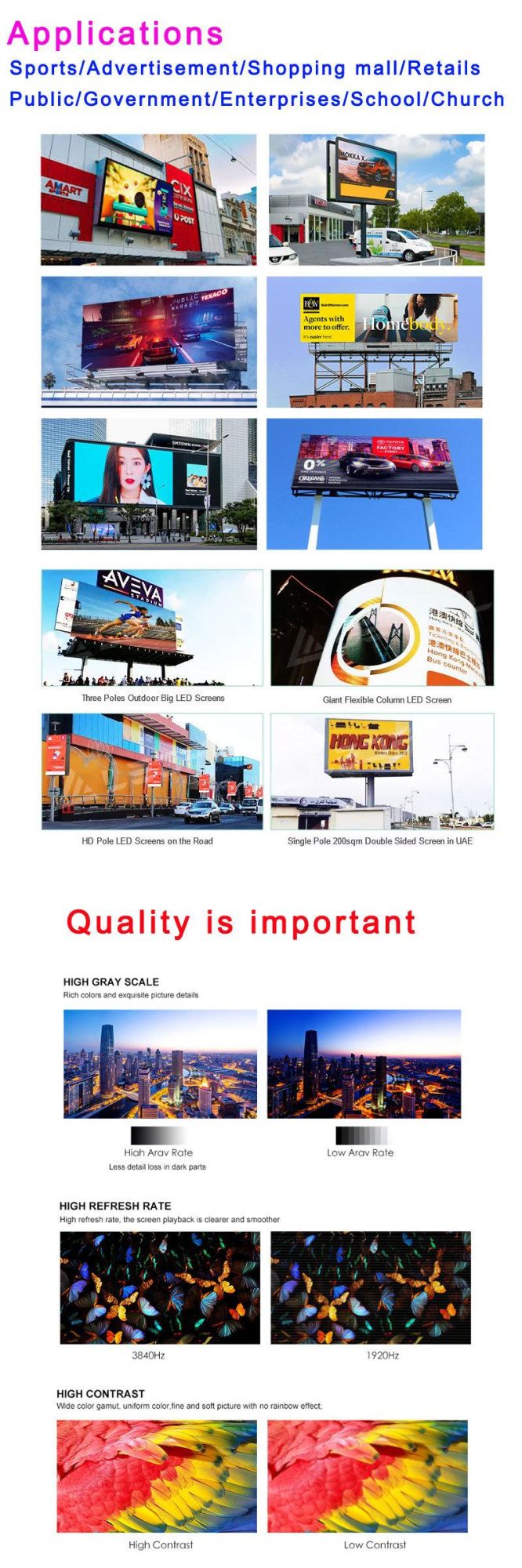 P3.91 P4.81 Outdoor Full Color LED Video Wall Advertising Display LED Display Panel