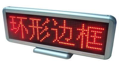 Red Color Desk LED Moving Sign 16X64