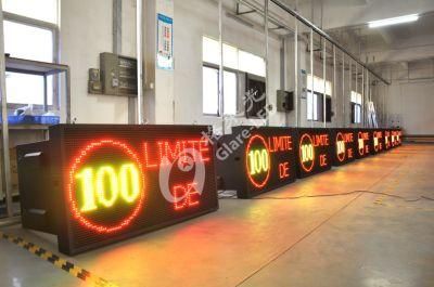 P25 LED Digit Traffic Sign Highway Cantilever Variable Speed Limit Message Board High Brightness Road Gantry LED Display Screen