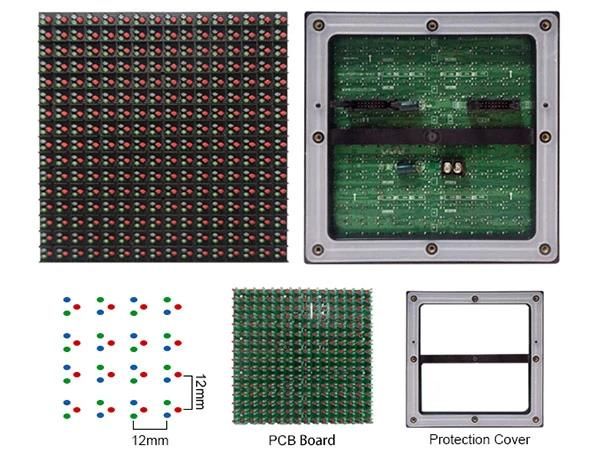 Pixel Pitch P12mm Super-Light Outdoor Advertising LED Display Sign