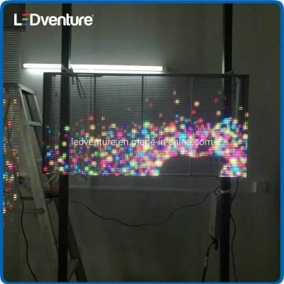 Full Color P15.62 Indoor LED Advertising Transparent Display Screen