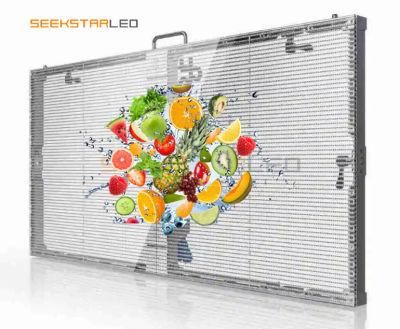 Indoor Advertising Transparent LED Display P3.91-7.81 Full Color LED Screen