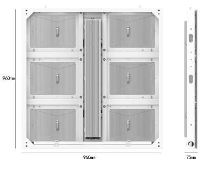 Power Saving IP65 480*320 P8 LED Module P8 Outdoor Giant LED Screen