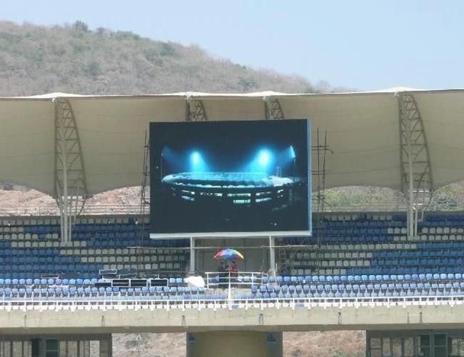 160*160 RGB DIP346 P10 Outdoor LED Module Display Screen 7500nits Brightness