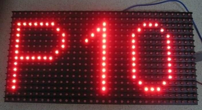 P10 Outdoor Red Monochrome LED Display Module P10 Single Red Color Screen