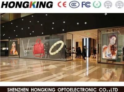 Full Color SMD Transparent LED Display P3.91 Glass Wall Screen for Window Advertising