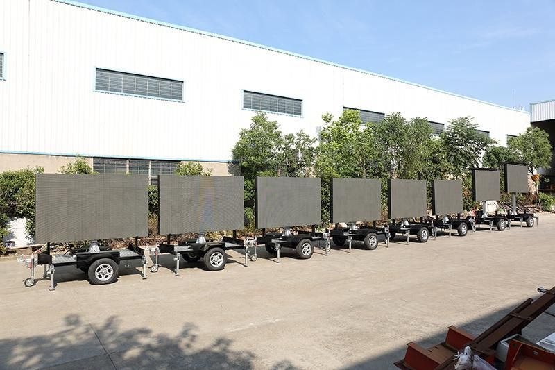 P5 Outdoor Waterproof LED Display Screen Trailer for Advertising