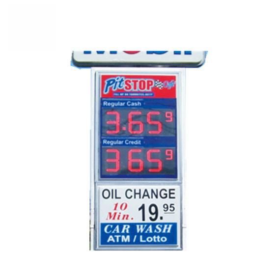 4 Digit 7 Segment LED Display Gas Station Price Sign Digit Height 16 Inch