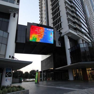 Outdoor High Brightness Curve Wall Mounted Front Service Fixed Installation LED Pantalla LED Panels for Commercial Display and Building Facade