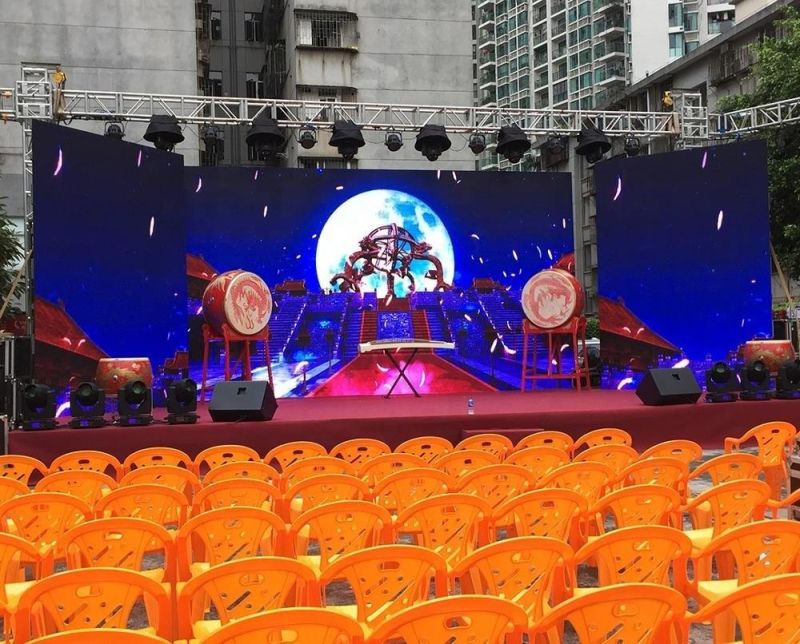 Outdoor DJ LED Back Stage Screen Panels Price Rental LED Video Wall System portable LED Rental Display