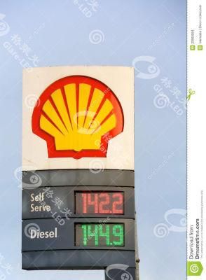 Outdoor RF Control Digital Fuel Price Signs LED 7 Segment Number Digital Displays Signboard for Gas Station