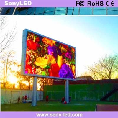 Double-Column Video Advertising Board Leisure Square P4 High Definition LED Screen Factory