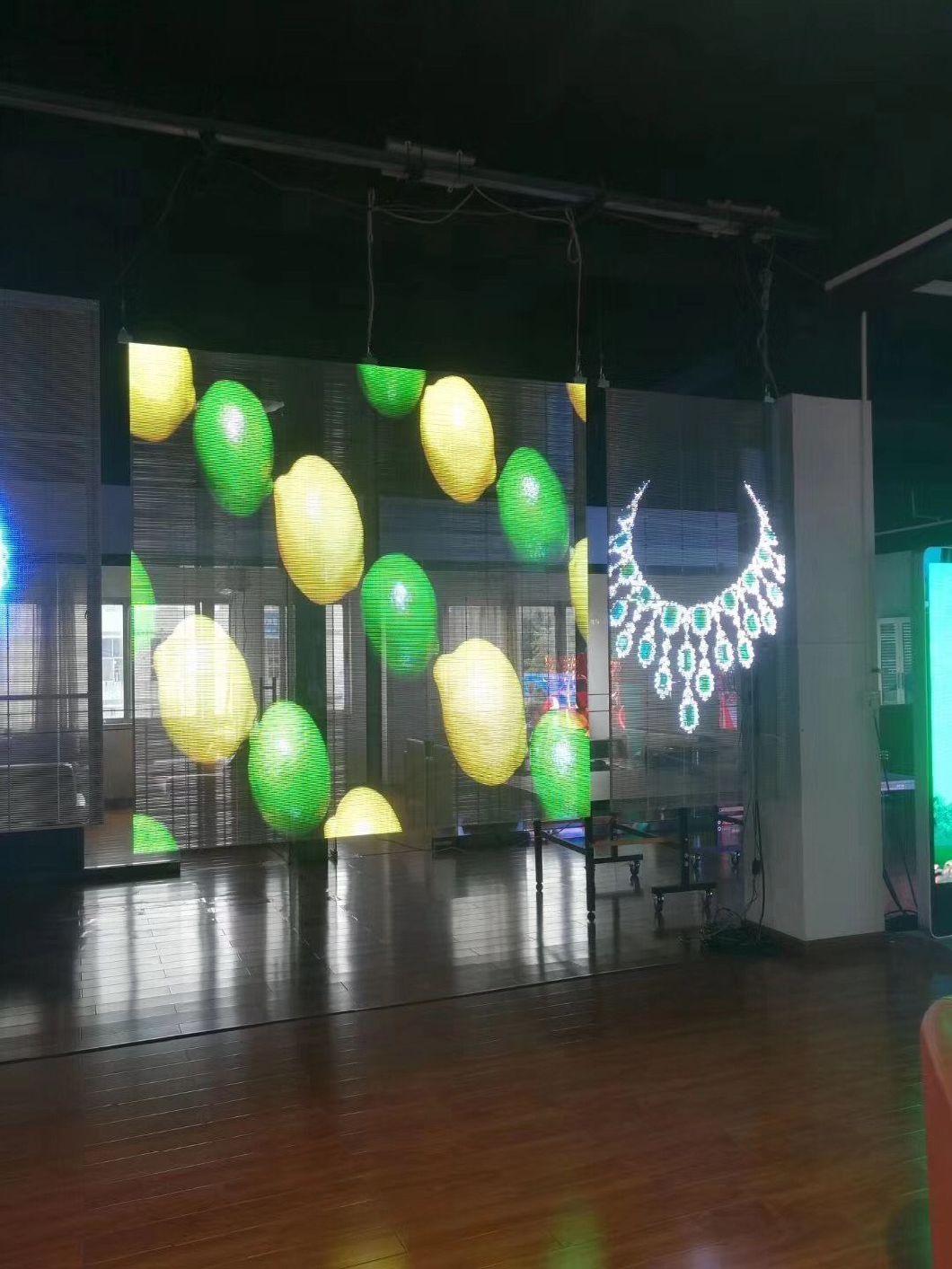 New Creative Glass Transparent LED Display Screen Wall for Advertising