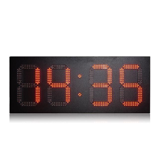 LED Time&Temp Sign 36inch Digit Yellow Outdoor Waterproof LED Signboard