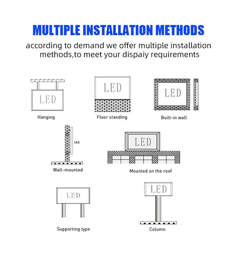 High Brightness P10 Outdoor Digital LED Advertising Billboard Display Video Wall