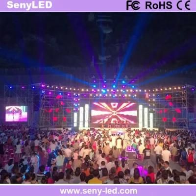 Full Color Indoor/ Outdoor P4.8 Video Display LED Wall for Rental Application