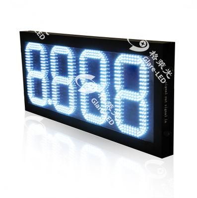 Red 888.8 LED Gas Petrol Diesel Station Price Board Electronic Gas Price Sign