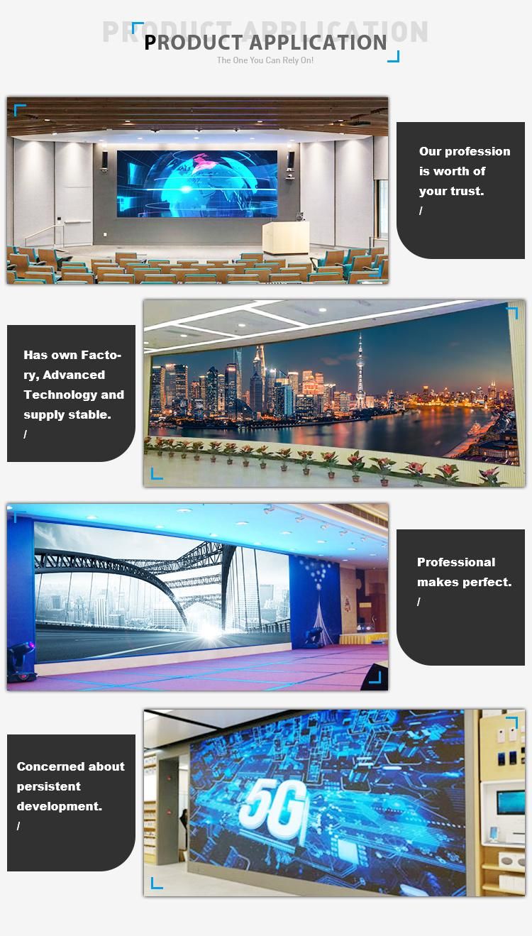 Indoor P2.5 P1.8 P1.5 P1.2 Pantalla LED Panel with 640X480 LED Cabinet Video Wall Screen Display