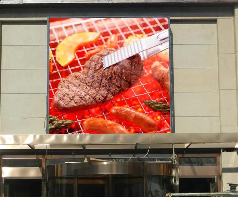 Outdoor Unipole Standing Full Color Waterproof P10 LED Display Panel