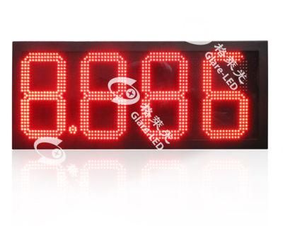 Outdoor LED 7 Segment Digit Sign 24inch 888.8 Gas Station Panel LED Gas Price Sign for Gas Station