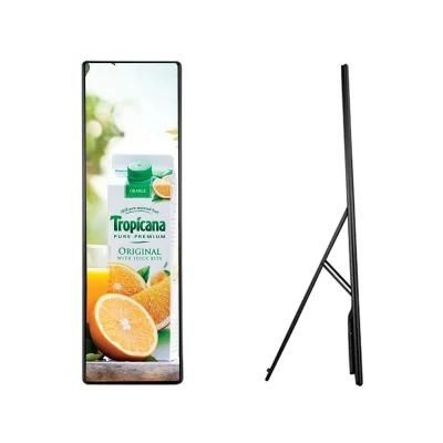 Super Slim Indoor Advertising Poster LED Display P3 P2.5 P1.9 LED Mirror Screen