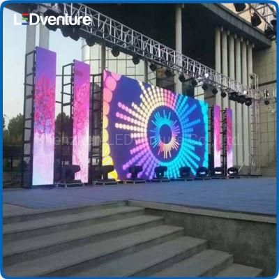 High Brightness P3.91 Outdoor Rental LED Advertising Screen for Stage