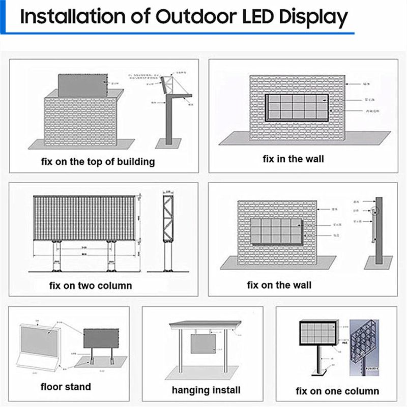 Indoor P3.91 500*1000mm LED Display Screen Diecasting Aluminum Cabinet Advertising Board Video Wall LED