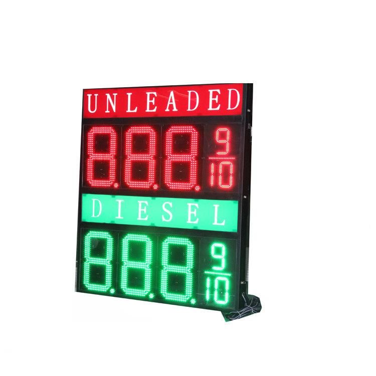 High Standard Regular LED Gas Price Sign Reusable Practical Display