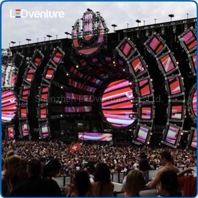 Outdoor Rental P4.8 Full Color LED Video Wall for Stage Background