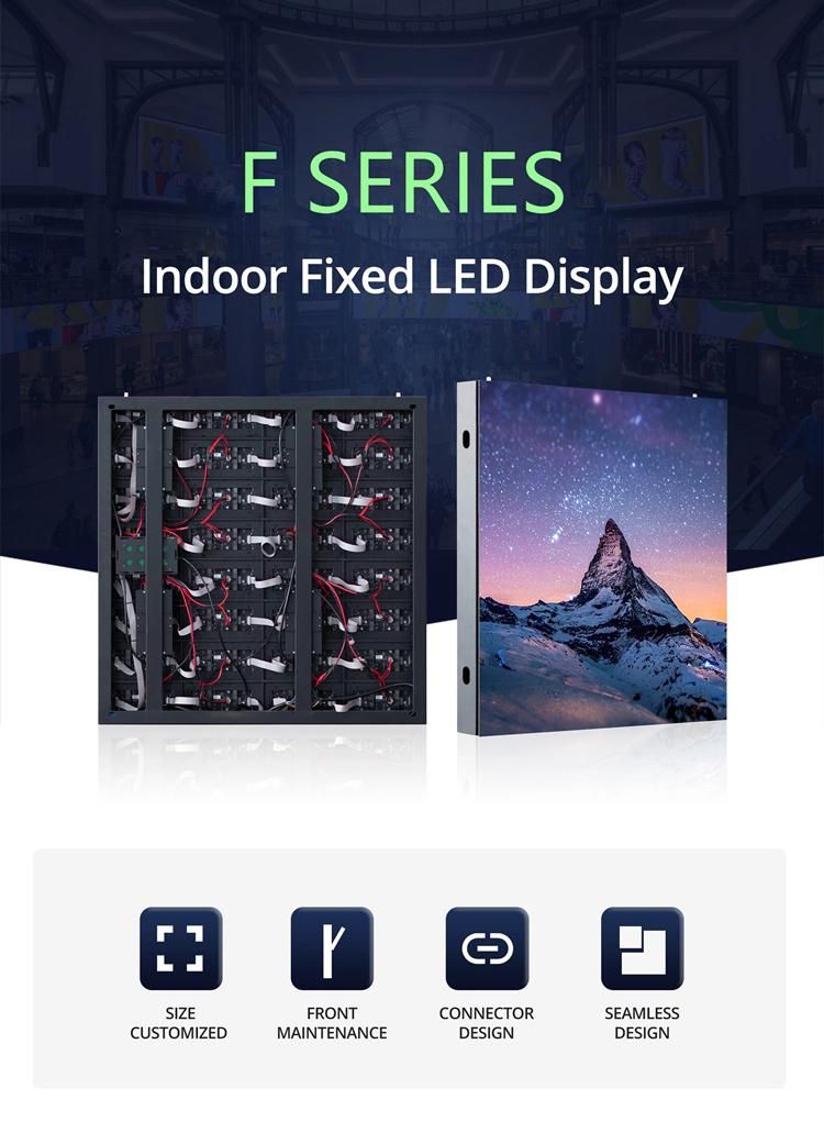 Full Color Indoor P4 Advertising LED Screen by Lecede