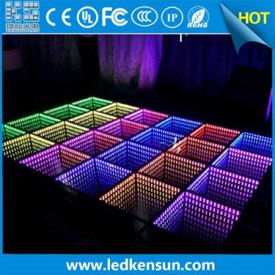 500*500mm Indoor Disco Night Bar 3D Infinity LED Dance Floor Display