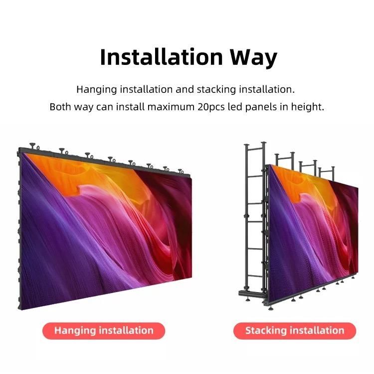 P3.91mm Indoor Rental LED Screen Stock at Shenzhen Factory Front Service Video Wall Displays