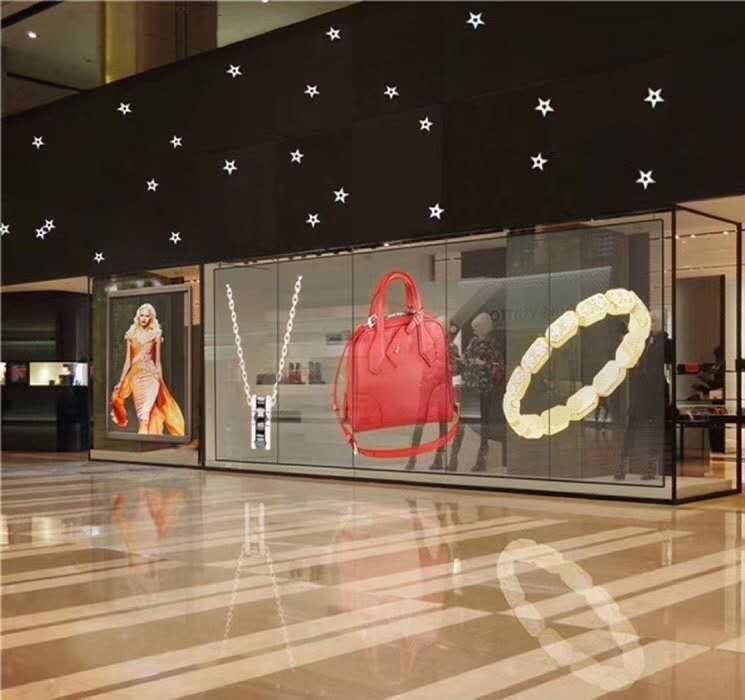 P5-P10 Indoor Flexible Adhesive Transparent Glass LED Screen Display